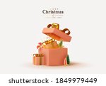 new year and christmas design.... | Shutterstock .eps vector #1849979449