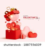 valentine's day design.... | Shutterstock .eps vector #1887556039