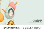 happy easter day. festive... | Shutterstock .eps vector #1921644590