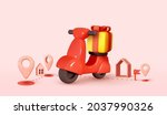 delivery courier service.... | Shutterstock .eps vector #2037990326
