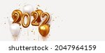 happy new year 2022. realistic... | Shutterstock .eps vector #2047964159
