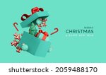 christmas gifts box realistic... | Shutterstock .eps vector #2059488170