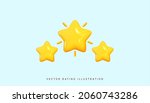 three yellow stars glossy... | Shutterstock .eps vector #2060743286