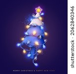 merry christmas and happy new... | Shutterstock .eps vector #2062840346