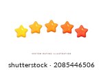 five stars  5 stars rating from ... | Shutterstock .eps vector #2085446506
