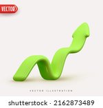 green arrow up. flexible upward ... | Shutterstock .eps vector #2162873489