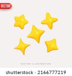set of yellow stars different... | Shutterstock .eps vector #2166777219