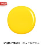 yellow flat ball. geometric...