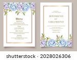elegant watercolor wedding... | Shutterstock .eps vector #2028026306