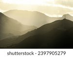 Small photo of Mount Ubieta from Burgueno with Galarraga and Ganekogorta in th