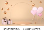 valentine's day interior with... | Shutterstock . vector #1880488996