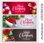 christmas vector banner design... | Shutterstock .eps vector #1201582126