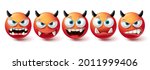 Emoji Evil Face Vector Set....