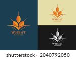 simple wheat logo. grain vector ... | Shutterstock .eps vector #2040792050