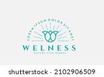 vintage wellness logo design.... | Shutterstock .eps vector #2102906509
