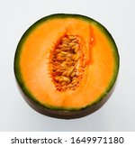 Half of an open Cantaloupe image - Free stock photo - Public Domain ...