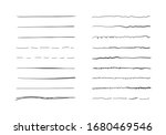 set of wavy horizontal lines.... | Shutterstock .eps vector #1680469546