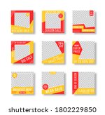 post layout template. editable... | Shutterstock .eps vector #1802229850