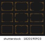 golden geometric template in... | Shutterstock .eps vector #1820190923
