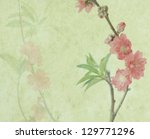 Plum Blossom On Old Antique...