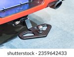 Small photo of Trailer hitch and winch behind the pickup truck or suv