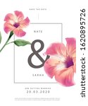 flower invitation card design... | Shutterstock .eps vector #1620895726