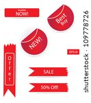 fully editable sticker sets... | Shutterstock .eps vector #109778726