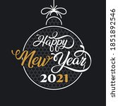 happy new year elegant design... | Shutterstock .eps vector #1851892546