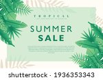 summer sale tropical background ... | Shutterstock .eps vector #1936353343