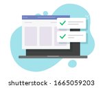 website success notifications... | Shutterstock .eps vector #1665059203