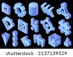 Abstract Vector Shapes  3d...