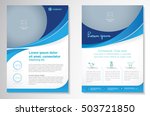 vector brochure flyer design... | Shutterstock .eps vector #503721850