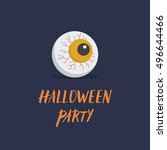 Halloween Party Eye Icon.