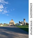 Small photo of “Melbourne, Victoria/Australia June 20 2019: Supriti Mukherjee, Melbourne, 1500 hrs, Shrine of Remembrance view on a sunny day”