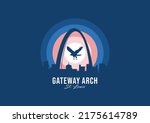 Gateway Arch Building Logotype. ...