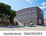 Small photo of Vienna, Austria, July 13, 2021. The MuseumsQuartier Wien, MQ, is a cultural complex, housed in the former imperial stables. It is one of the largest cultural complexes in the world