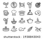 food and cooking set vector... | Shutterstock .eps vector #1938843043