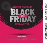 black friday sale banner for... | Shutterstock .eps vector #1657291150