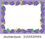 frame illustration of the grape. | Shutterstock .eps vector #2155529593