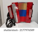 Small photo of accordion colombia with flag colors
