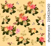romantic floral pattern on a... | Shutterstock .eps vector #2104226420