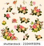 a large collection of flowers ... | Shutterstock .eps vector #2104493096