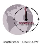 doomsday clock showing 100...