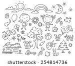 Doodle Set Of Objects From A...