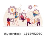 business people working... | Shutterstock .eps vector #1916952080