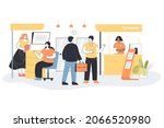 business exhibition with... | Shutterstock .eps vector #2066520980