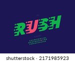 vector of stylized rush... | Shutterstock .eps vector #2171985923