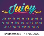 vector of stylized font and... | Shutterstock .eps vector #447032023