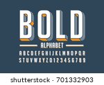 Vector Of Bold Modern Font And...