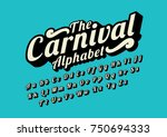 vector of stylized calligraphic ... | Shutterstock .eps vector #750694333